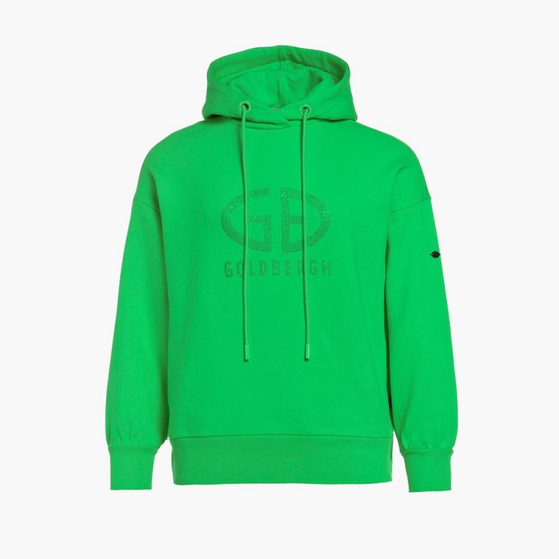 Mikina Goldbergh SPARKLING hooded Zelene | HTXUOBA-10