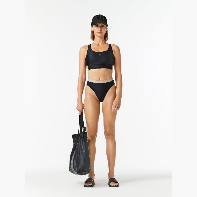 Plavky Goldbergh ATLANTIC swim bra Čierne | GAXFYOZ-48
