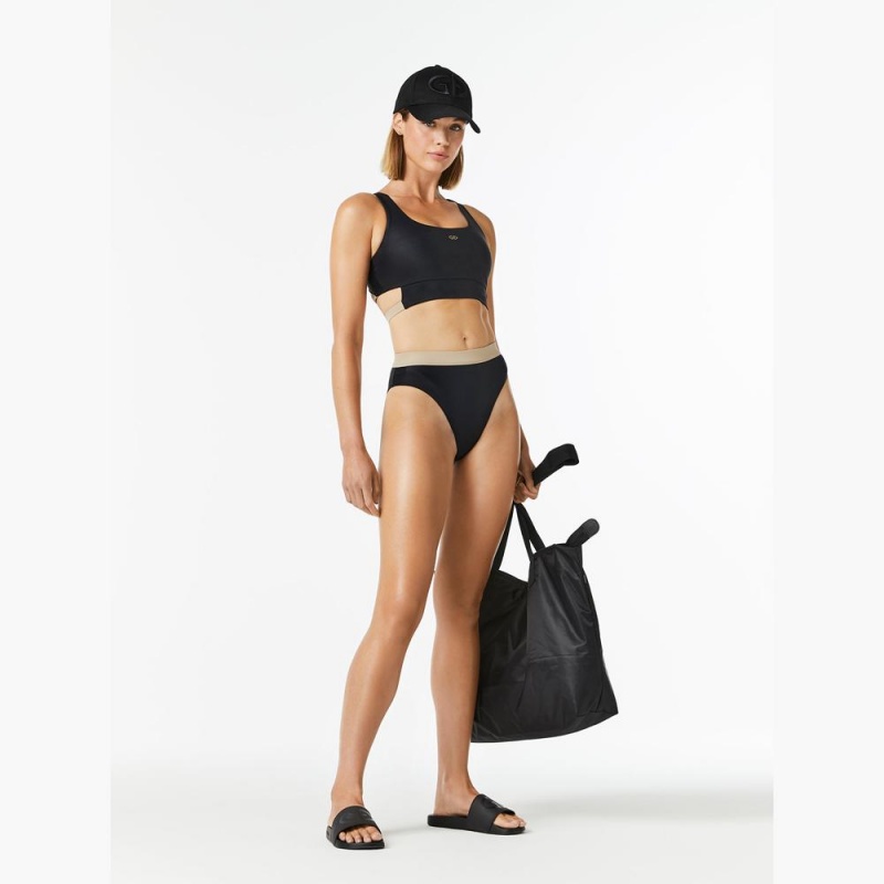 Plavky Goldbergh ATLANTIC swim bra Čierne | GAXFYOZ-48