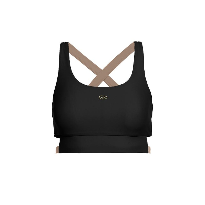 Plavky Goldbergh ATLANTIC swim bra Čierne | GAXFYOZ-48