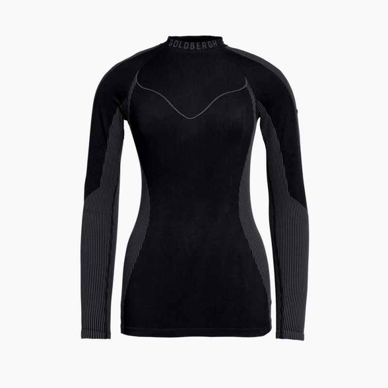 Ski Base Layer Goldbergh FAST baselayer long sleeve Čierne | YXEPZVD-50