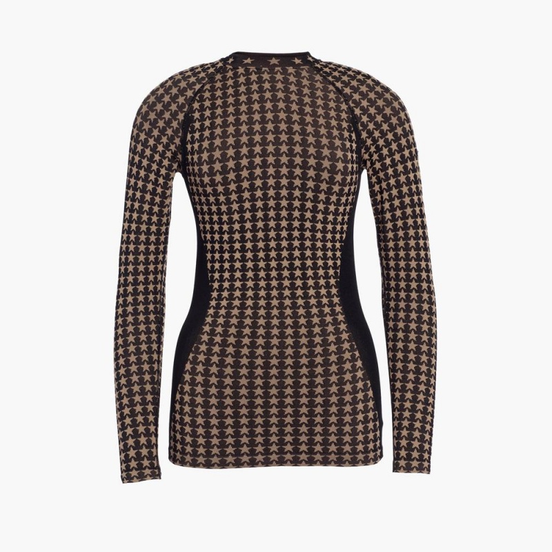 Ski Base Layer Goldbergh STARLET long sleeve Čierne | LJHDWSB-87