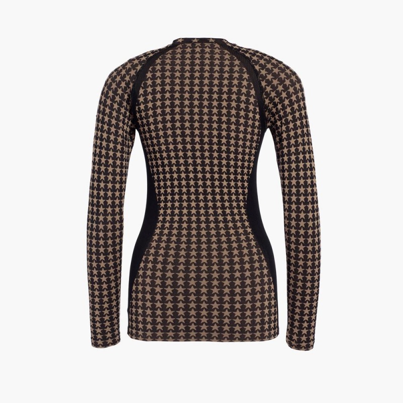 Ski Base Layer Goldbergh STARLET long sleeve Čierne | LJHDWSB-87