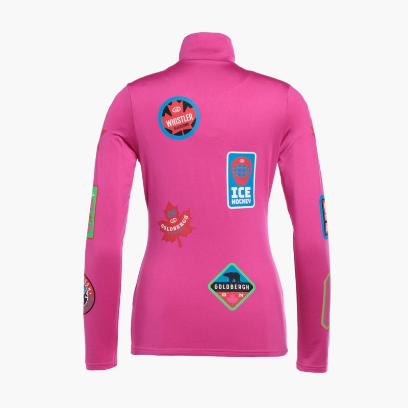 Ski Pully Goldbergh BODYCHECK Ruzove | MIVQKXS-26