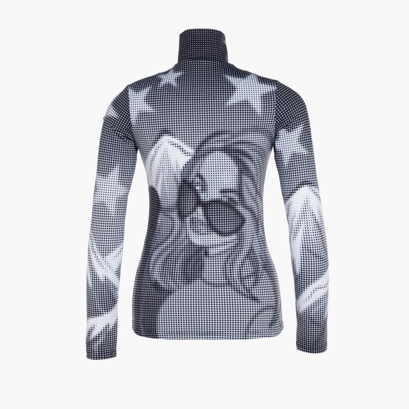 Ski Pully Goldbergh FAMKE Čierne Biele | ARYNDOP-90