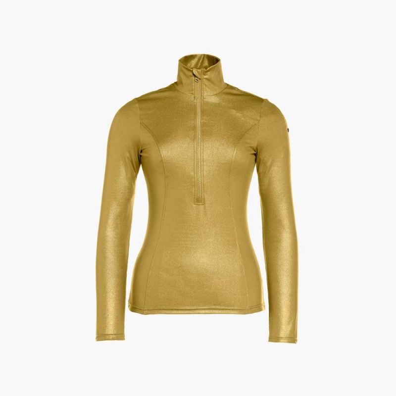 Ski Pully Goldbergh GLAMOUR Zlate | TOHJWQY-49
