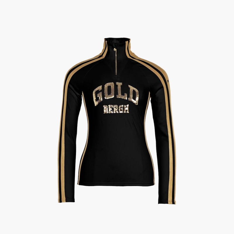 Ski Pully Goldbergh GOBLET Čierne Zlate | XWLQEBA-60