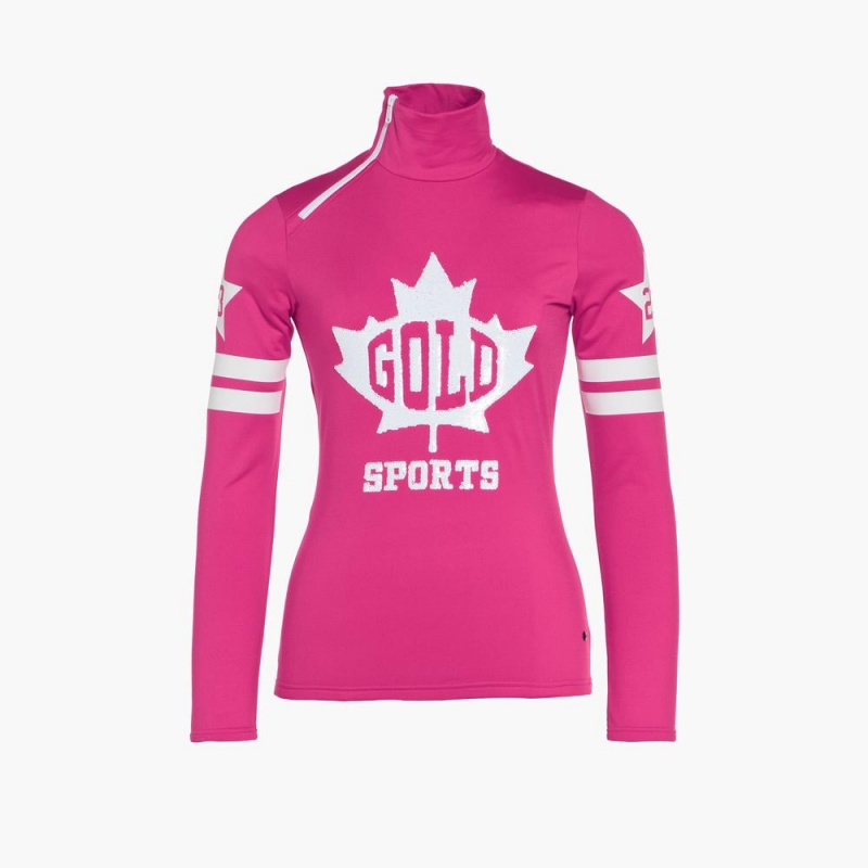 Ski Pully Goldbergh MAPLE LEAF Ruzove | HDPUILW-21