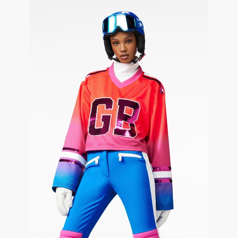 Ski Tops Goldbergh FLOW long sleeve Červené | AVDYPIS-18