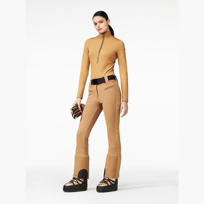 Ski Tops Goldbergh POPPY ski body Hnede | PHFABGC-49