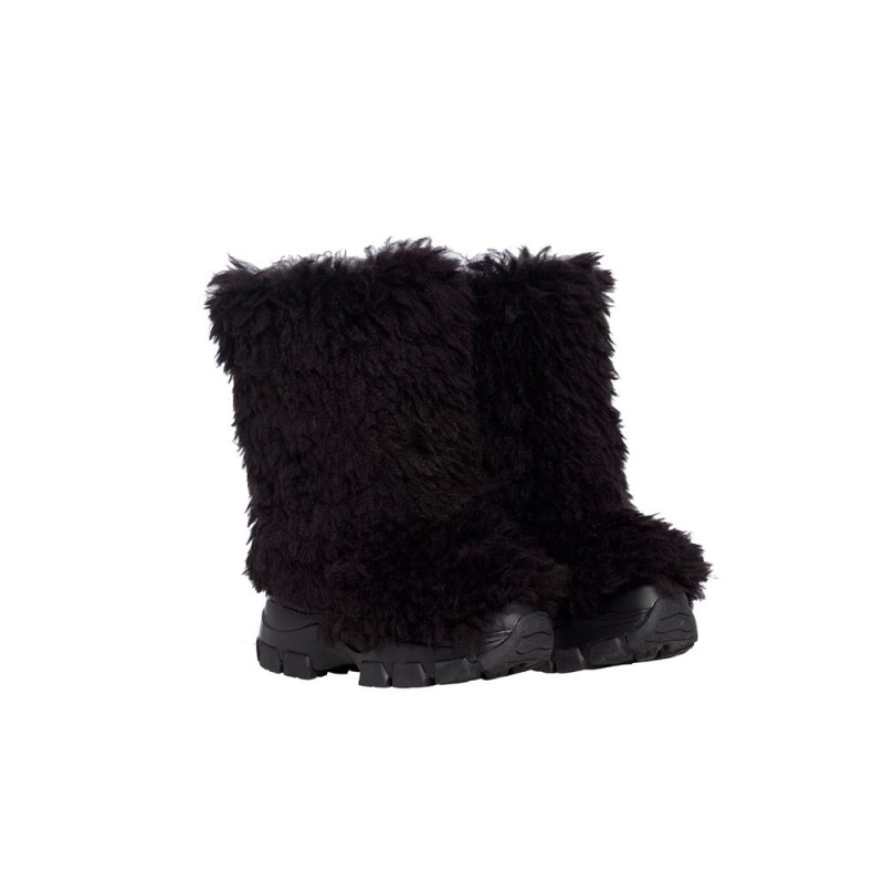Snehule Goldbergh BUSHY snowboot faux fur Čierne | MZETAPJ-47