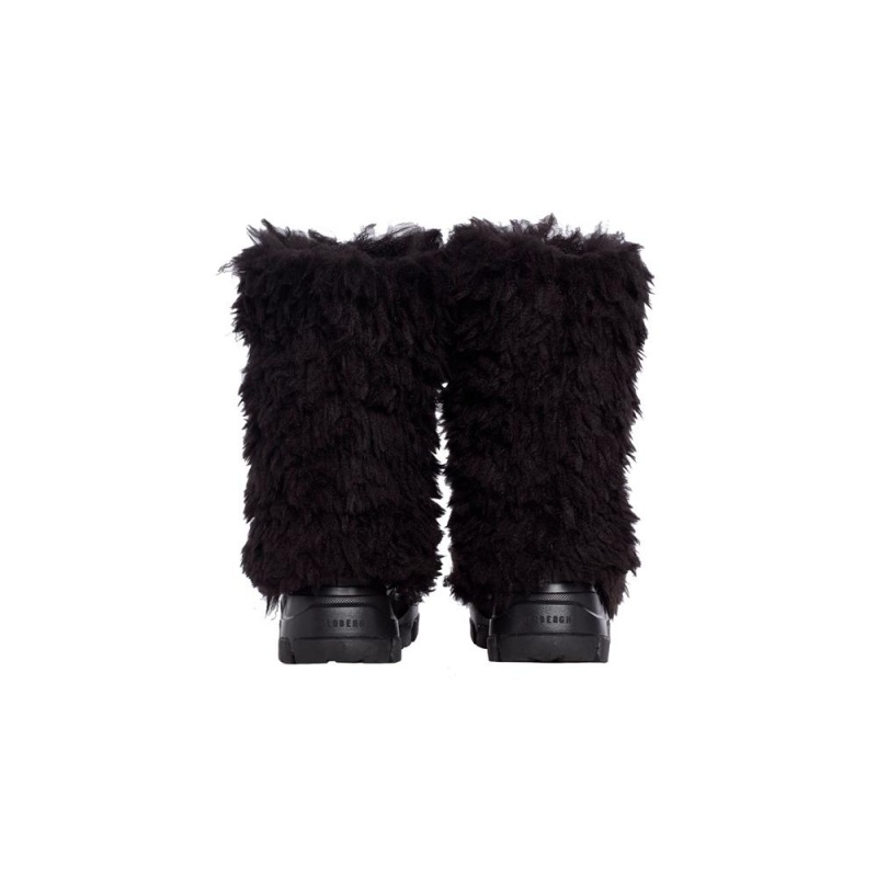 Snehule Goldbergh BUSHY snowboot faux fur Čierne | MZETAPJ-47