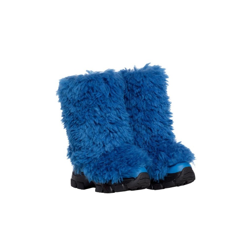 Snehule Goldbergh BUSHY snowboot faux fur Modre | BDPEGVX-48
