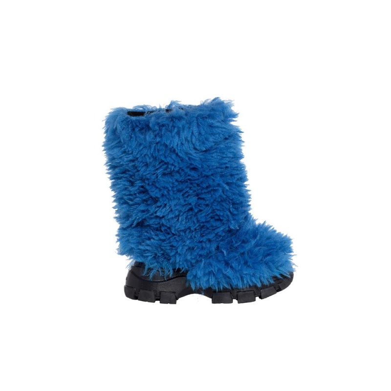 Snehule Goldbergh BUSHY snowboot faux fur Modre | BDPEGVX-48