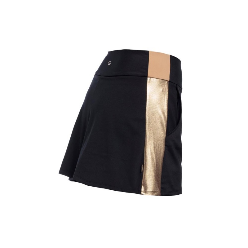Sukňa Goldbergh Lawn Zlate | KPUHTQV-45