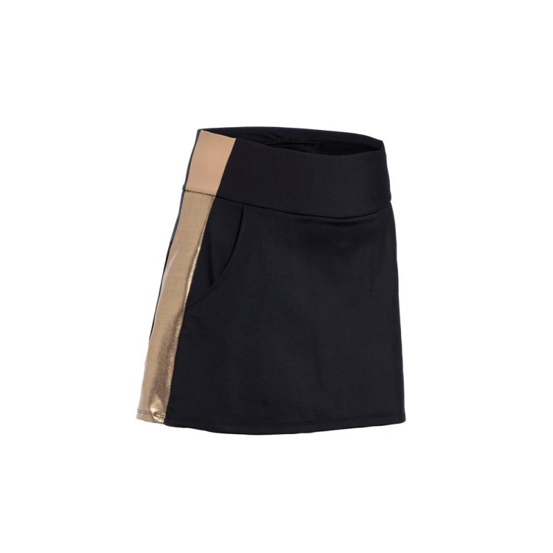 Sukňa Goldbergh Lawn Zlate | KPUHTQV-45