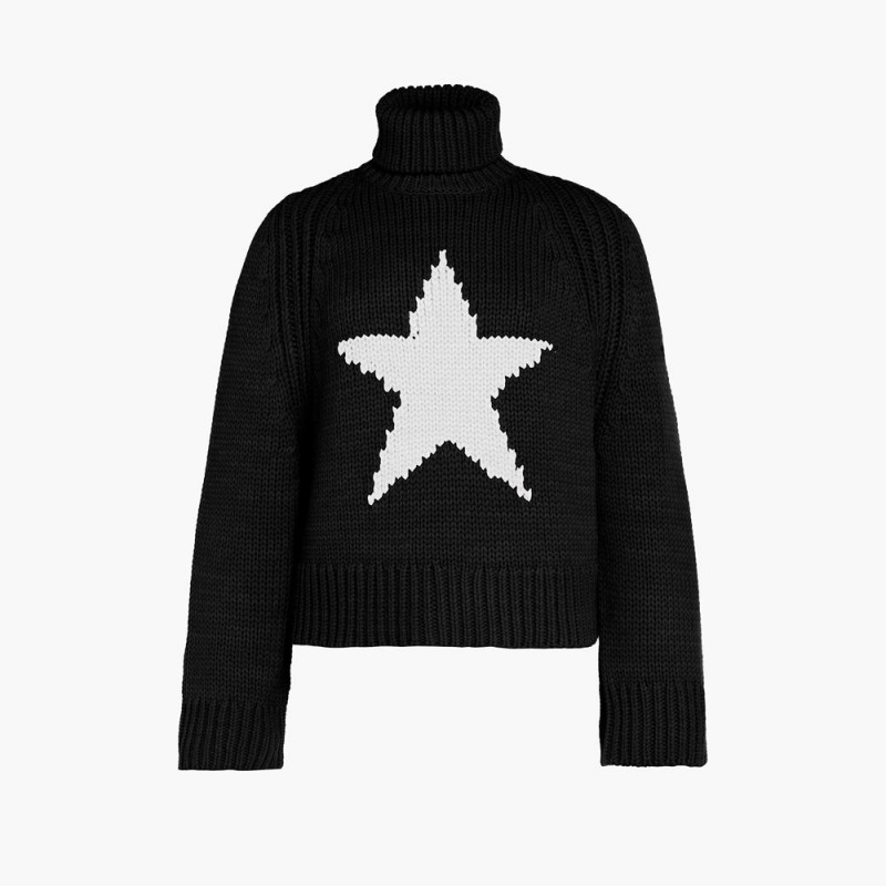 Sveter Goldbergh BEAUTY long sleeve knit Čierne | WDVLOYI-09