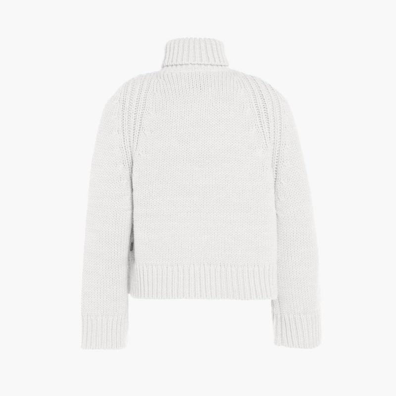 Sveter Goldbergh BEAUTY long sleeve knit Biele | RHIEOJG-40