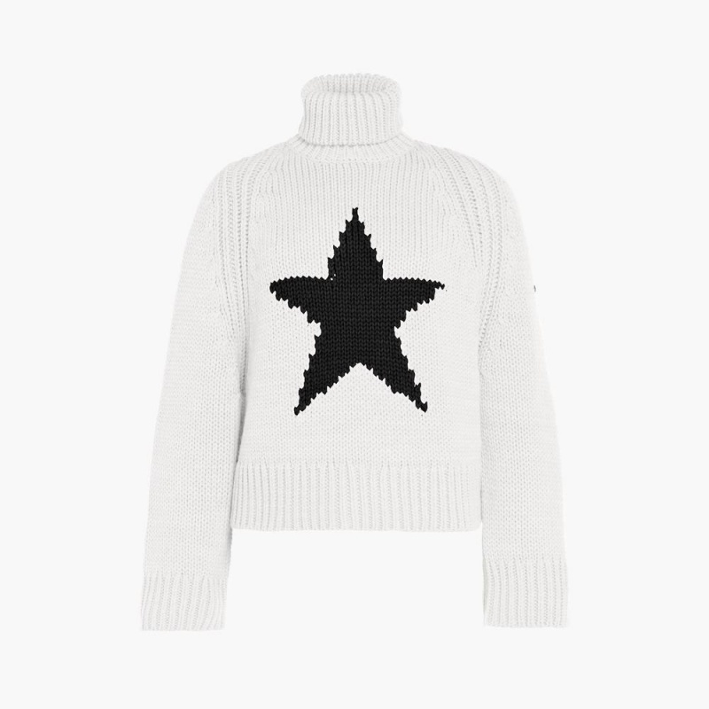 Sveter Goldbergh BEAUTY long sleeve knit Biele | RHIEOJG-40