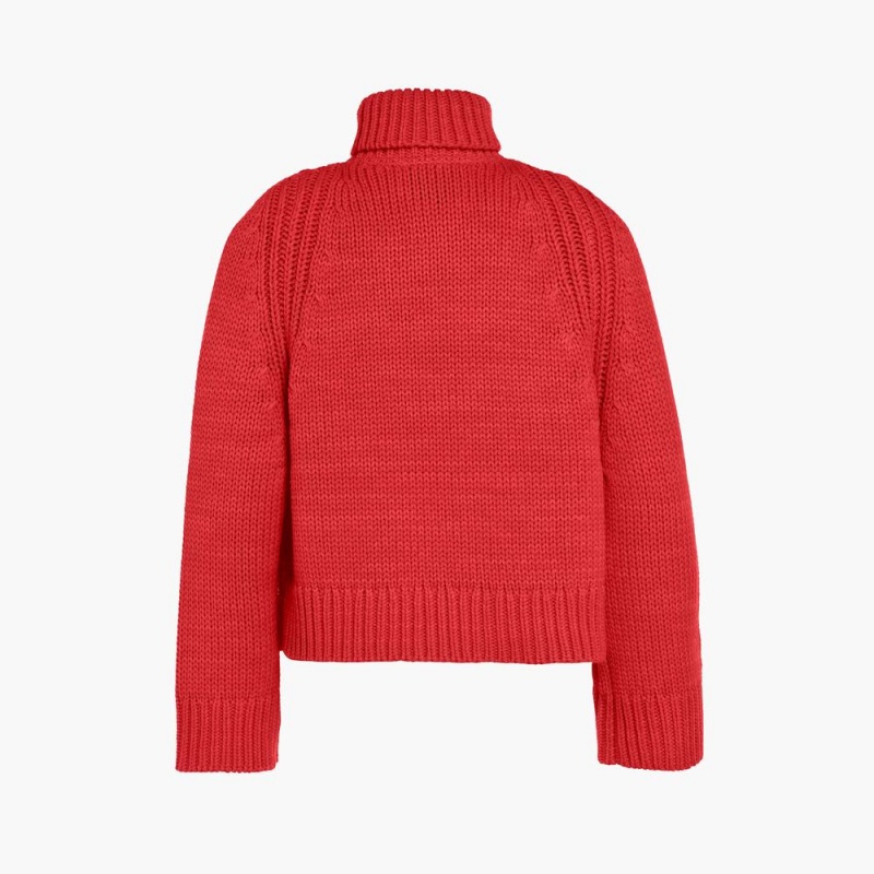 Sveter Goldbergh BEAUTY long sleeve knit Červené | XWKDLFN-94