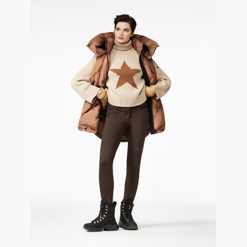Sveter Goldbergh BEAUTY long sleeve knit Hnede | EDIMGZC-74