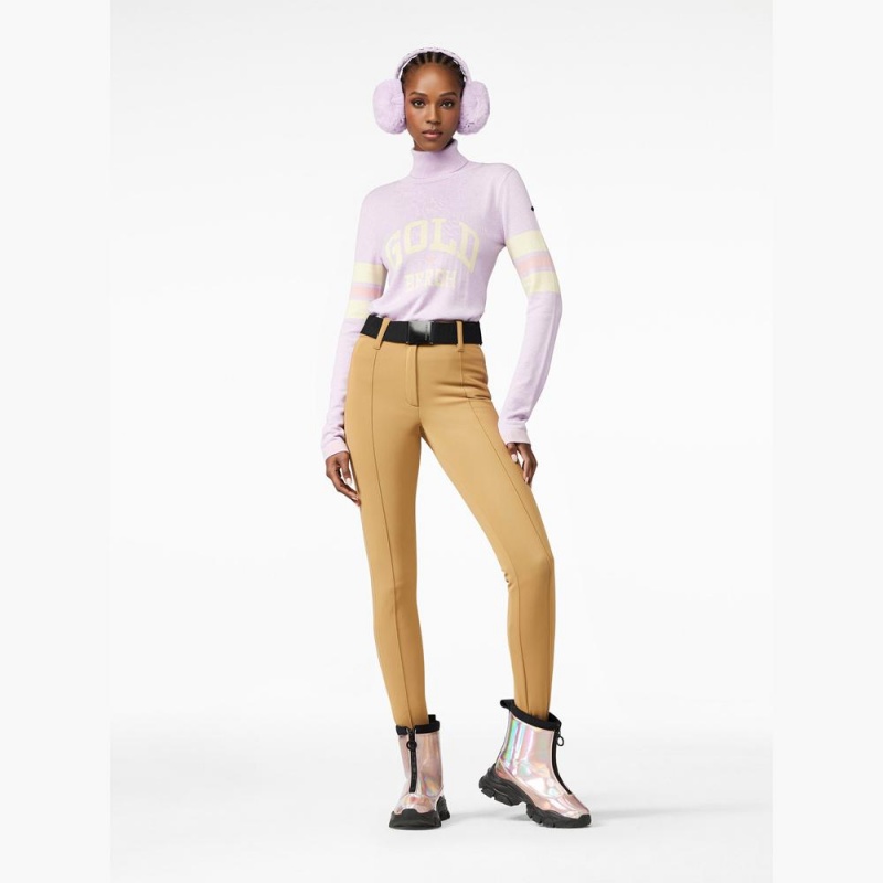 Sveter Goldbergh BISCUIT long sleeve knit Nachový | SXFNIVO-25