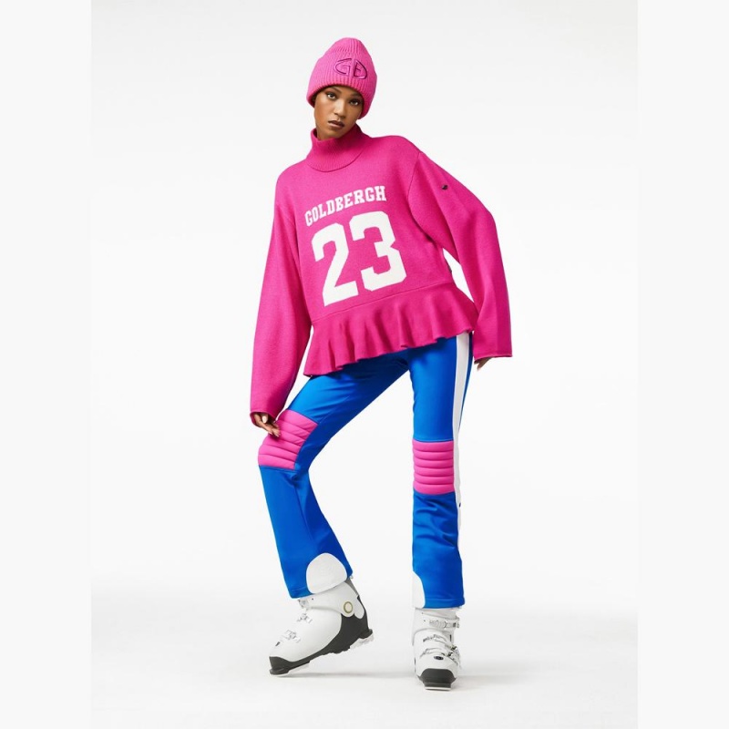 Sveter Goldbergh DANGLE long sleeve knit Ruzove | OJKHVUN-01