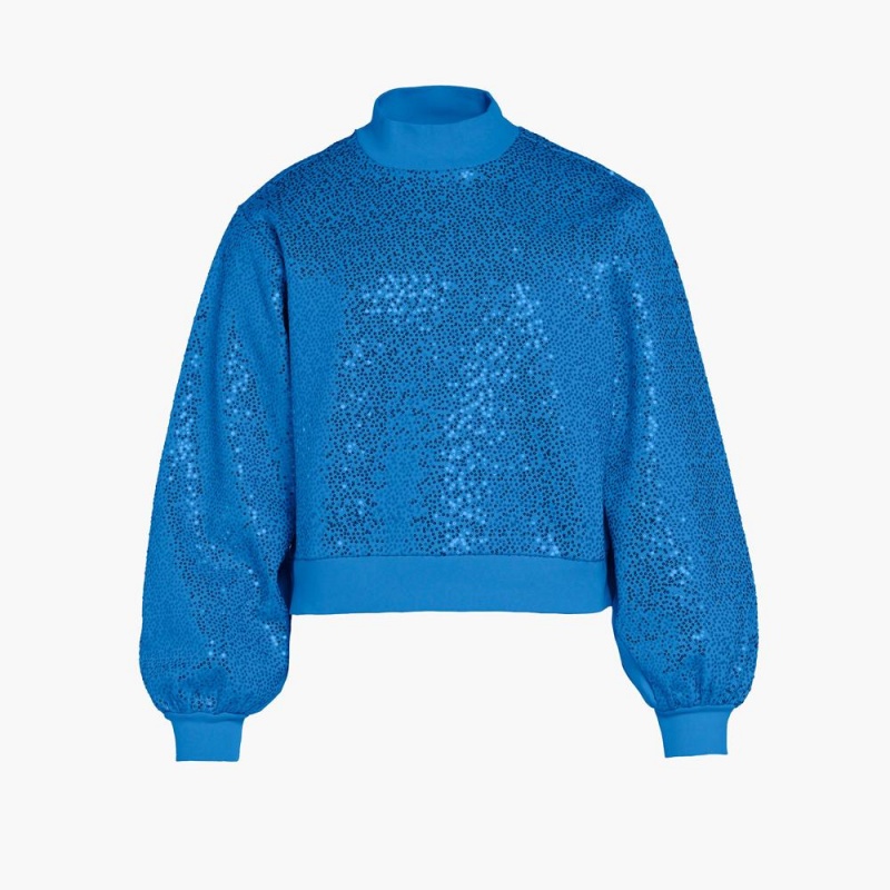 Sveter Goldbergh LOLA round neck Modre | YZMOHUP-63