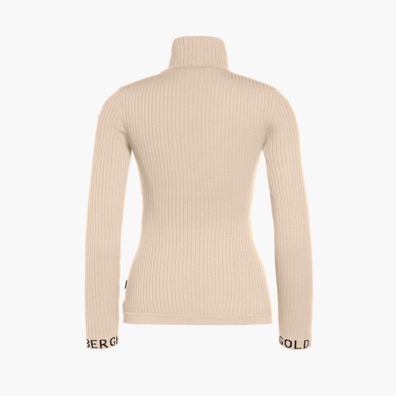 Sveter Goldbergh MIRA long sleeve knit Béžové | ADKHLRM-18