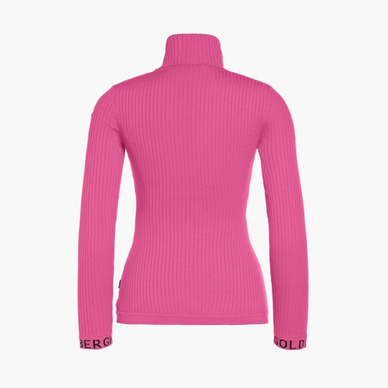 Sveter Goldbergh MIRA long sleeve knit Ruzove | ORXLFDJ-40