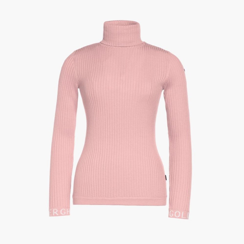 Sveter Goldbergh MIRA long sleeve knit Ruzove | UHZNKAM-51