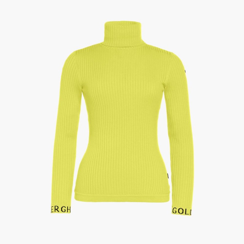 Sveter Goldbergh MIRA long sleeve knit Svetlo Zelene | KYETQHO-04