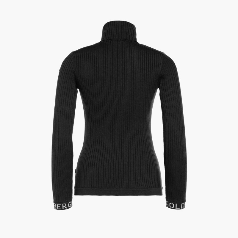 Sveter Goldbergh MIRA long sleeve knit Čierne | EOJPRFB-70