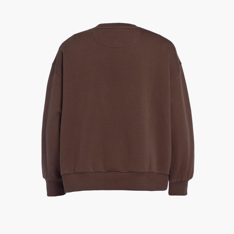 Sveter Goldbergh RINK crew neck Hnede | EUPLTBO-15