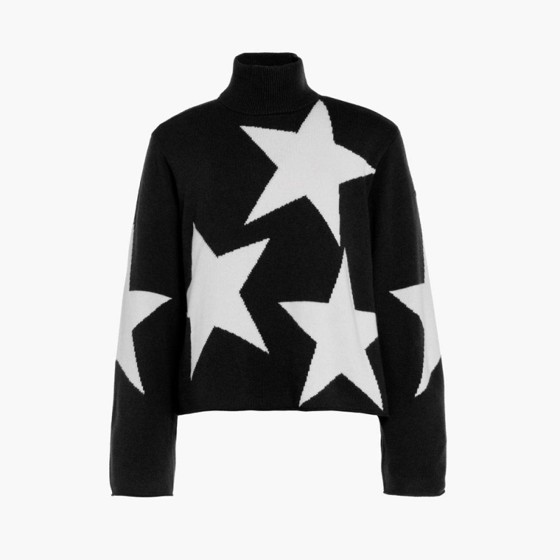 Sveter Goldbergh RISING STAR long sleeve knit Čierne | VWAYGLI-43