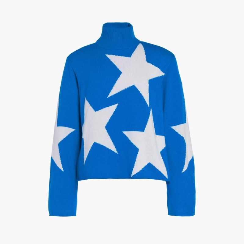 Sveter Goldbergh RISING STAR long sleeve knit Modre | OVGHXBK-59