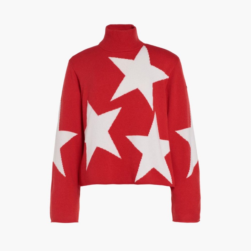 Sveter Goldbergh RISING STAR long sleeve knit Červené | QYMENRS-93