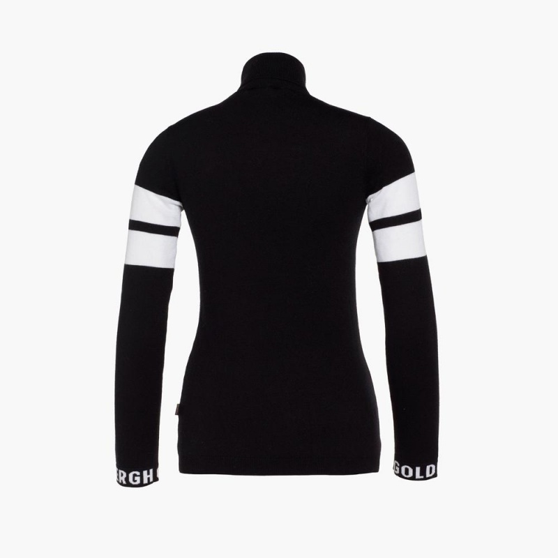 Sveter Goldbergh ROCKET long sleeve knit Čierne | LTJVUCI-97