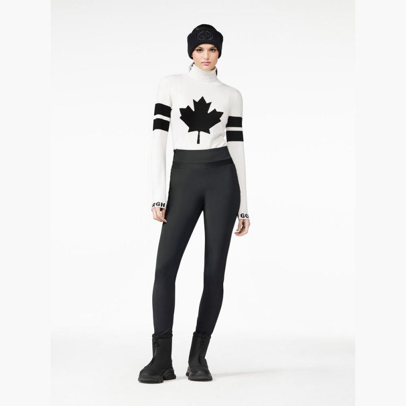 Sveter Goldbergh ROCKET long sleeve knit Biele | WHGZLPD-42