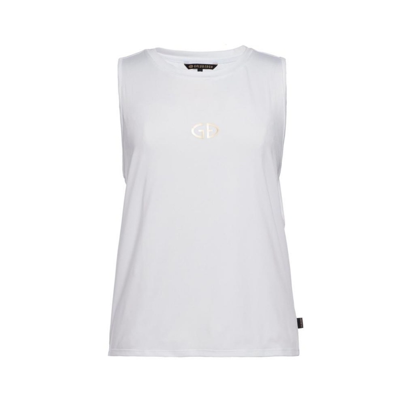 Tielko Goldbergh GIGI sleeveless Biele | ZMVECFB-91