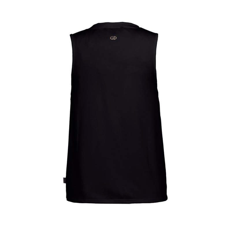 Tielko Goldbergh GIGI sleeveless Čierne | XRPBECT-81