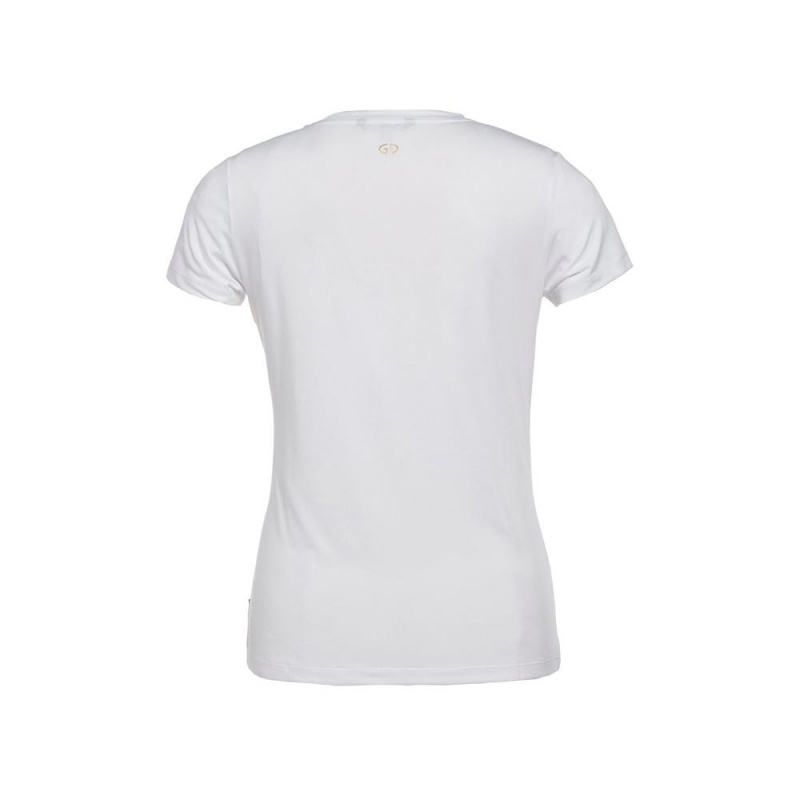Tricko Goldbergh AVERY short sleeve Biele | BTLDYCE-17