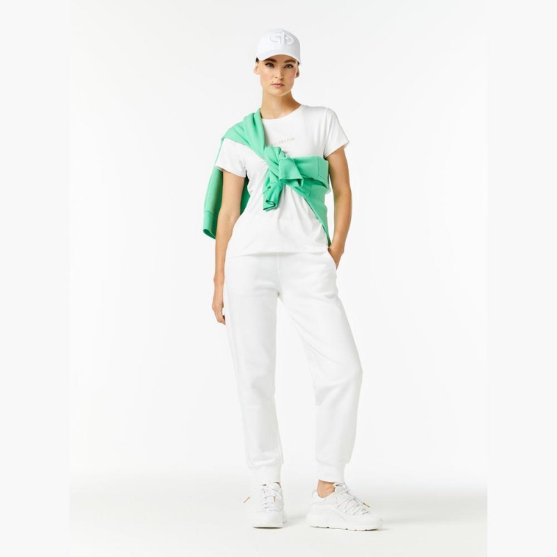Tricko Goldbergh AVERY short sleeve Biele | BTLDYCE-17