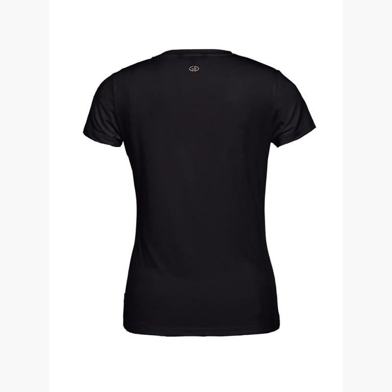 Tricko Goldbergh AVERY short sleeve Čierne | QYIVUPH-97