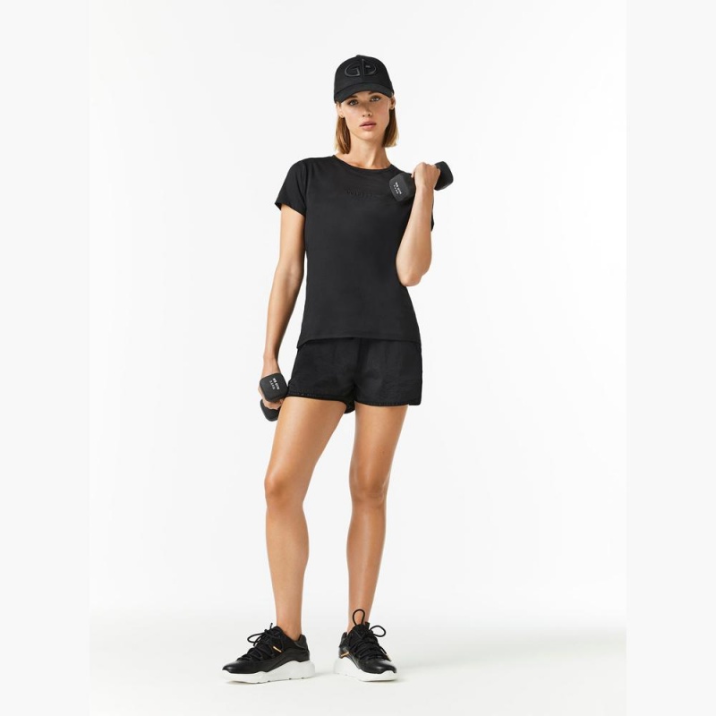 Tricko Goldbergh AVERY short sleeve Čierne | QYIVUPH-97