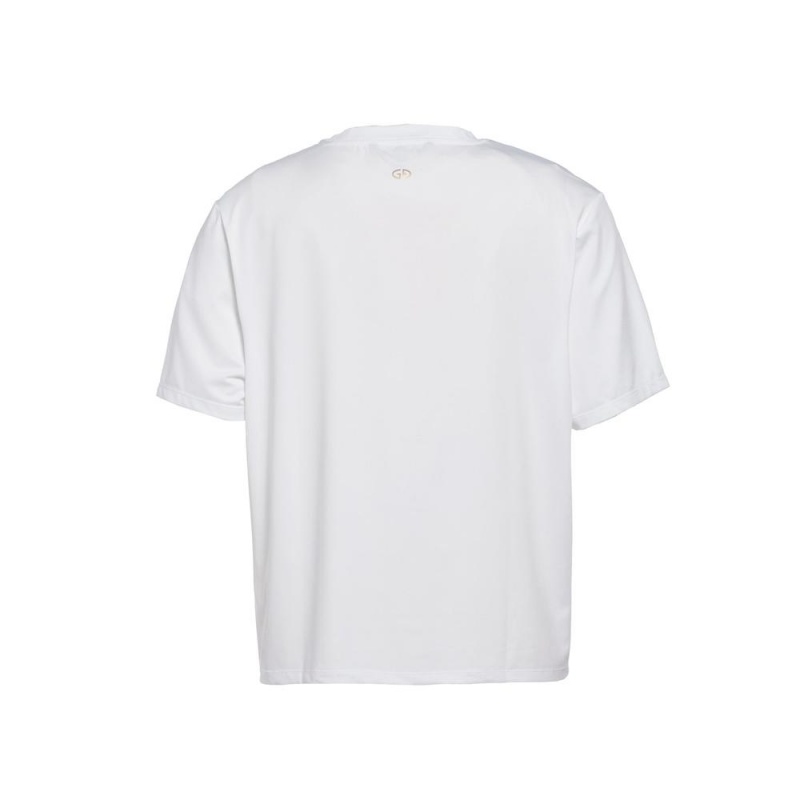 Tricko Goldbergh BOXY short sleeve Biele | FAHKQBG-79