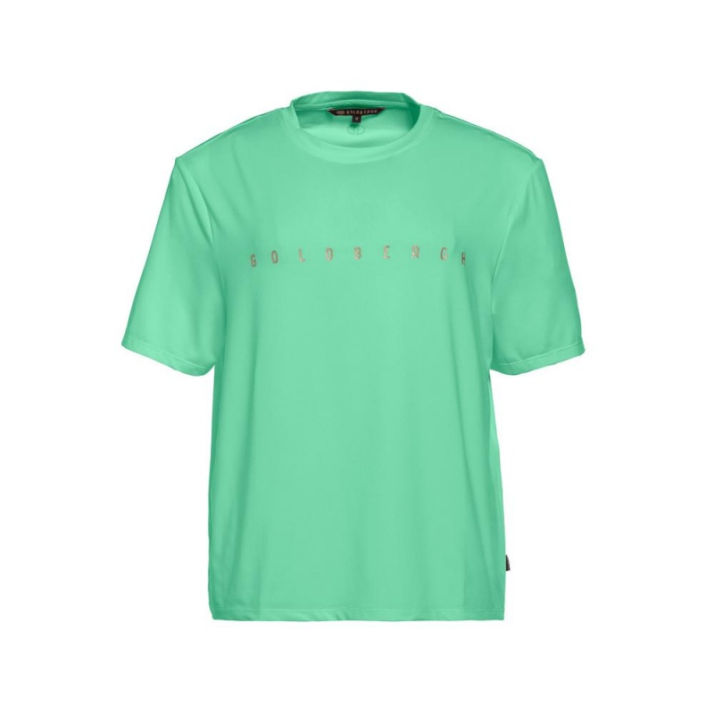 Tricko Goldbergh BOXY short sleeve Zelene | UJYCOKW-18