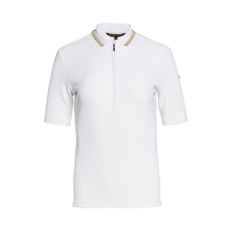 Tricko Goldbergh CASSIA short sleeve Biele | DJLCSZI-52