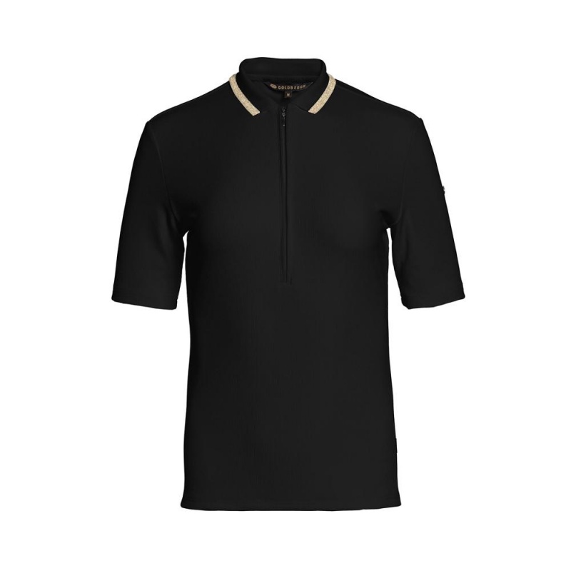 Tricko Goldbergh CASSIA short sleeve Čierne | AEQKISV-79