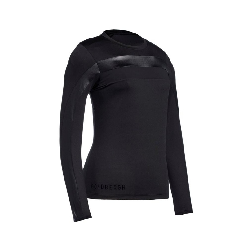 Tricko Goldbergh Jazz Longsleeve Čierne | XKQDJWZ-91